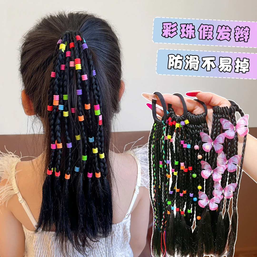 【甜酷假发辫】儿童假发辫子发圈甜酷暴击拳击辫韩版高马尾脏辫头绳