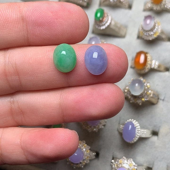 定制翡翠未镶嵌戒指