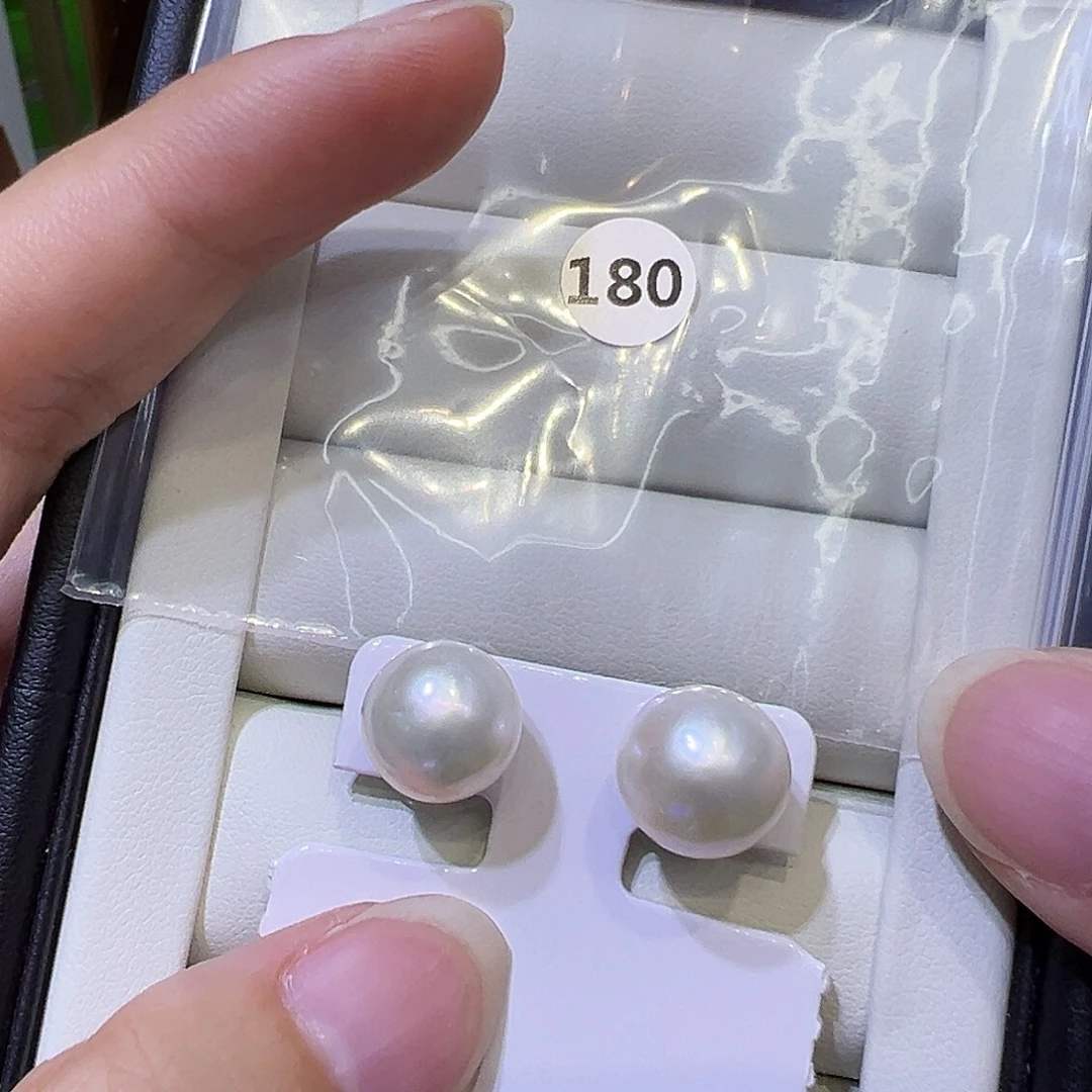 淡水珍珠耳饰银S925镶嵌