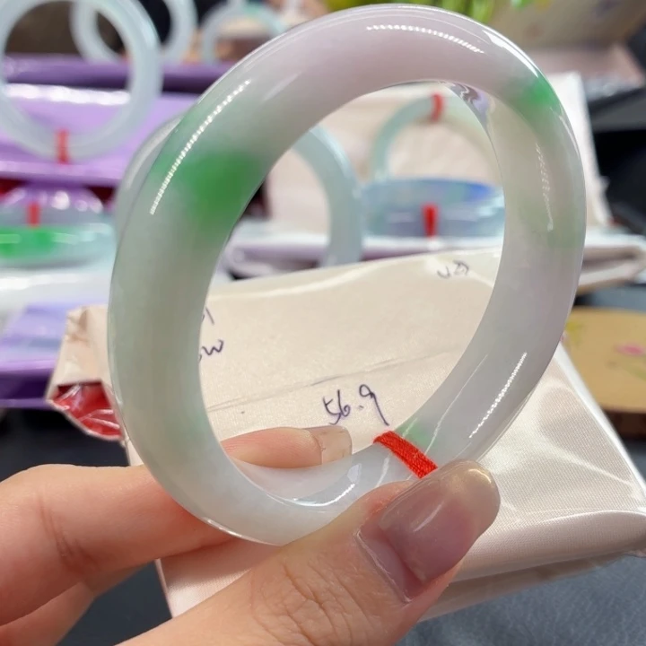 翡翠未镶嵌手镯56.9圈口