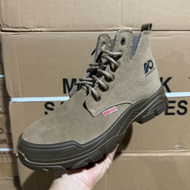 269-四季款牛皮防烫电焊高帮实心底 秋保暖厚底