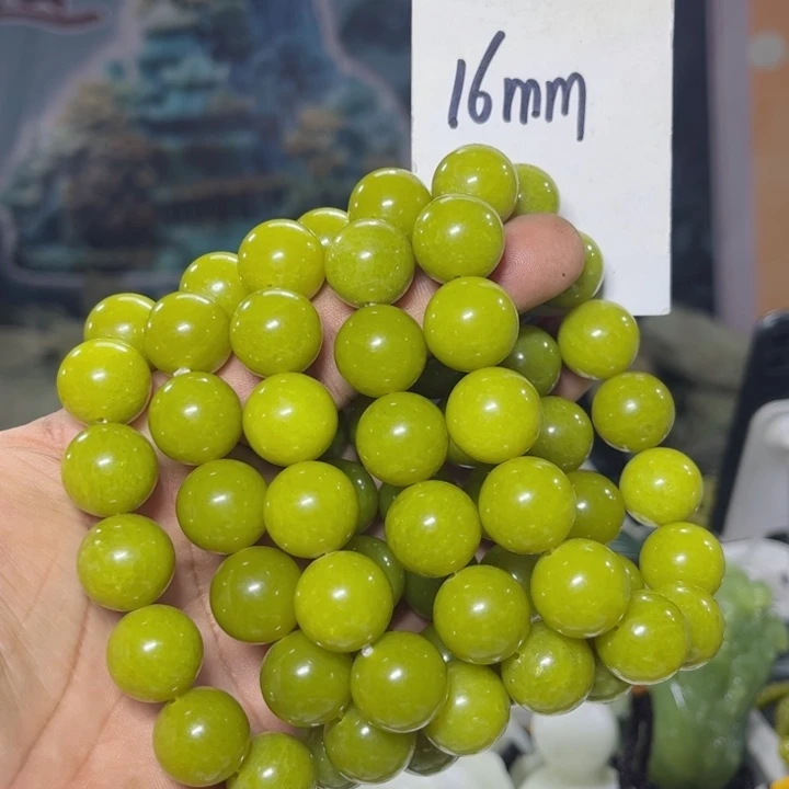 蛇纹石玉手串未镶嵌