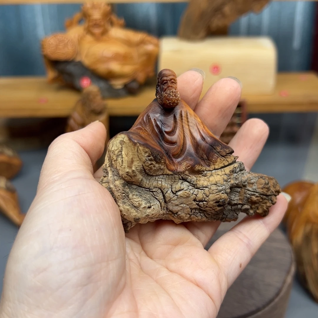 遠***室柏木崖柏木摆件手把件，