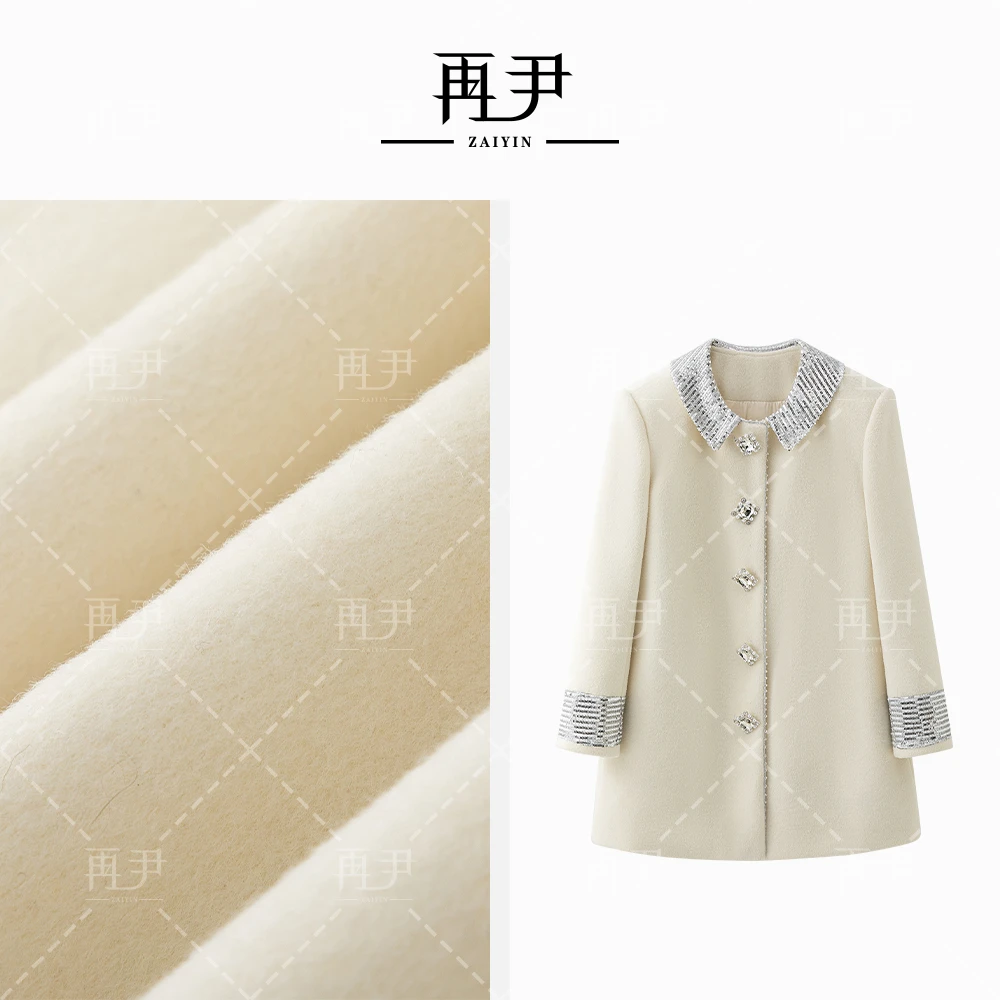 【优雅心事】小众设计师定制轻奢时尚羽绒服G24DT021069