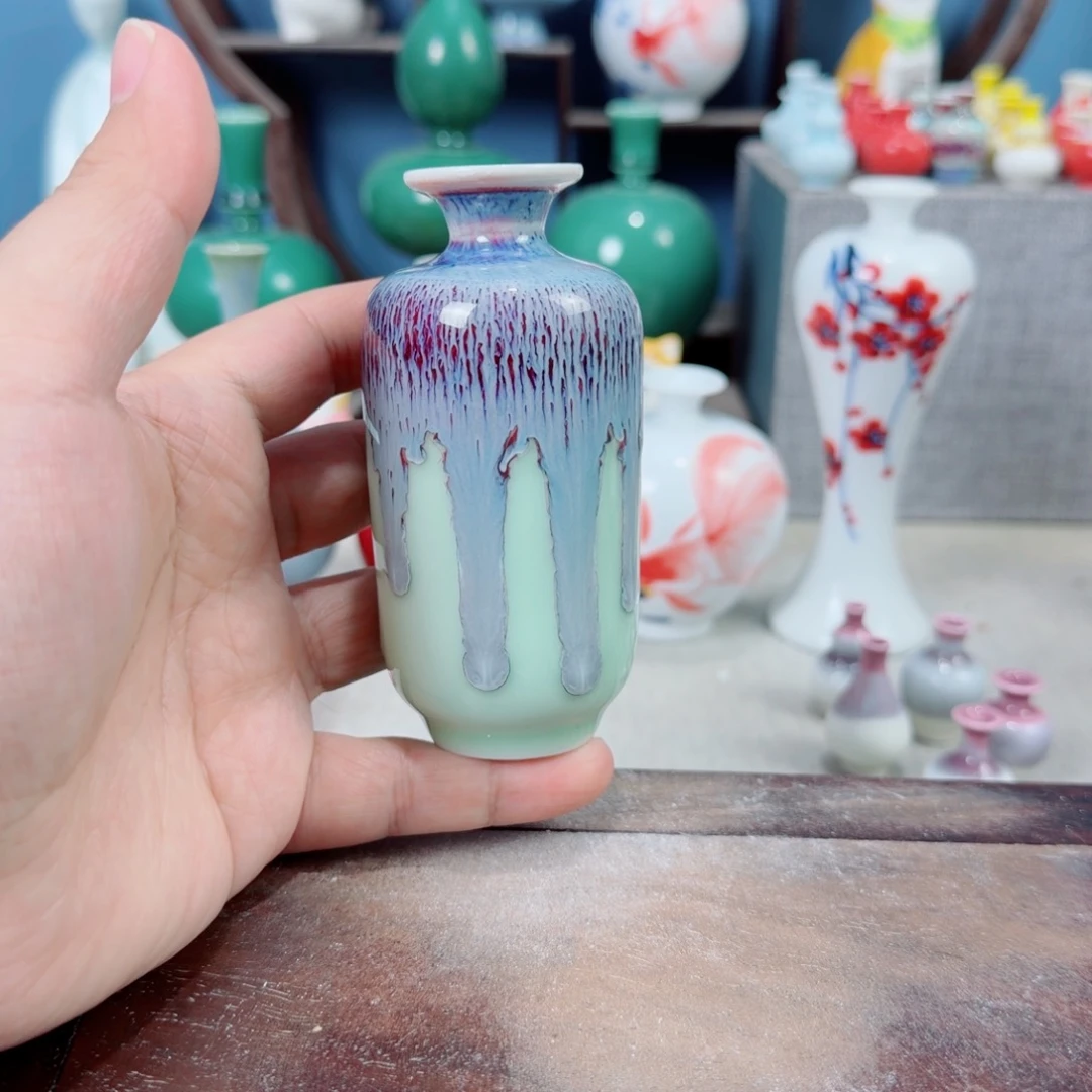 陶瓷手工小花器摆件