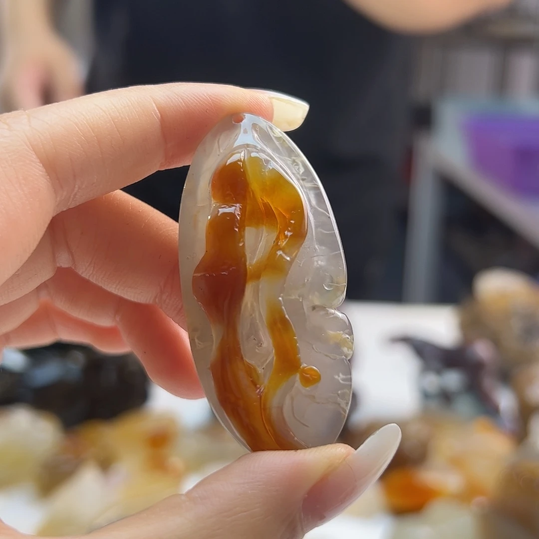 玛瑙/玉髓未镶嵌吊坠(不含链)