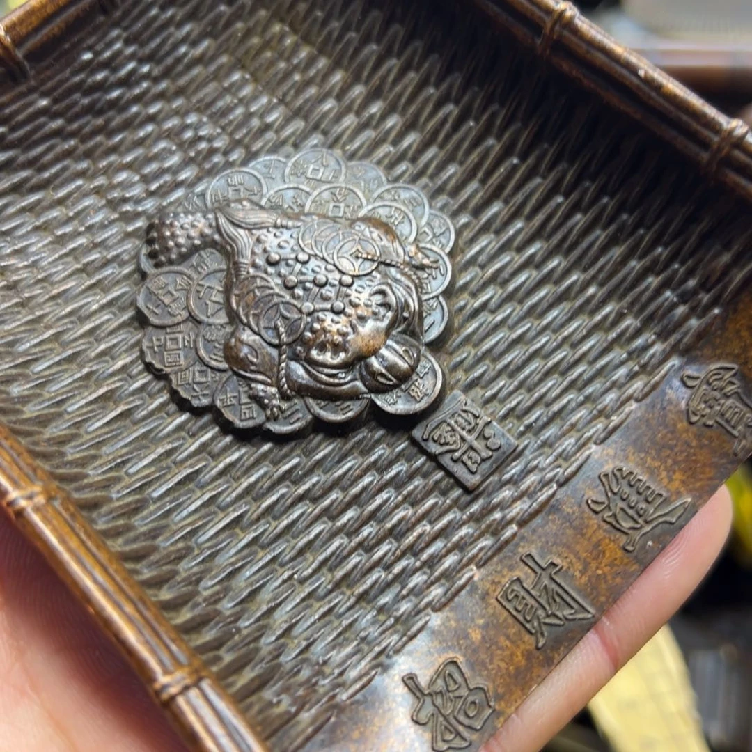 铜摆件欢迎欢迎你