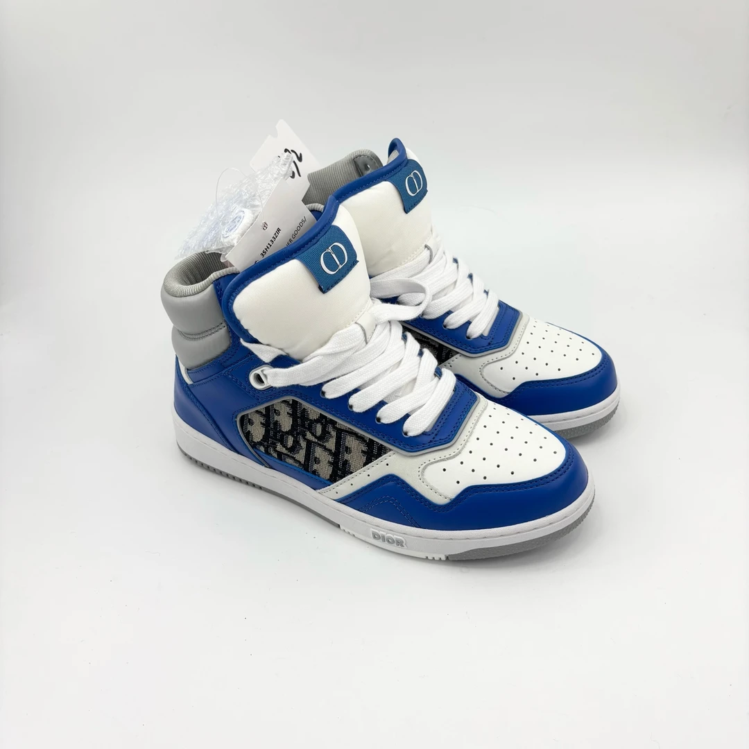 全新未使用 DIOR/迪奥 38码/b27高帮老花拼接运动鞋/TT0592