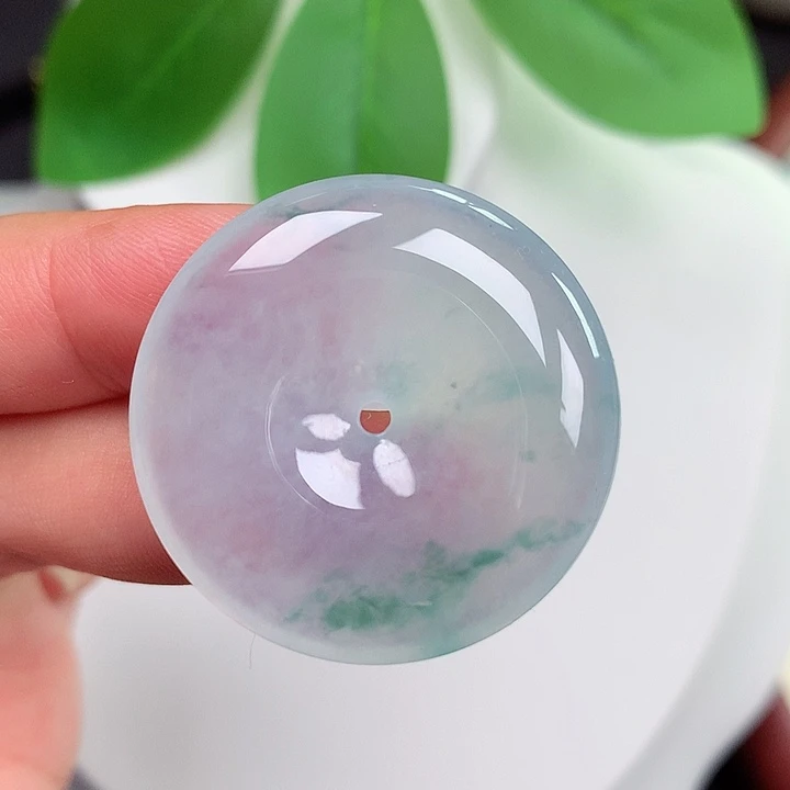 颈饰未镶嵌翡翠平安扣 31.3x6.0mm