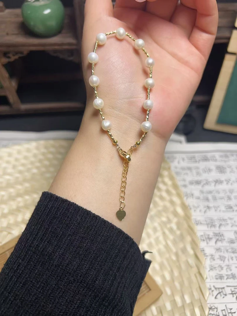 Z-6788-淡水珍珠手链（满天星）手链（拍一发一多样性发货）