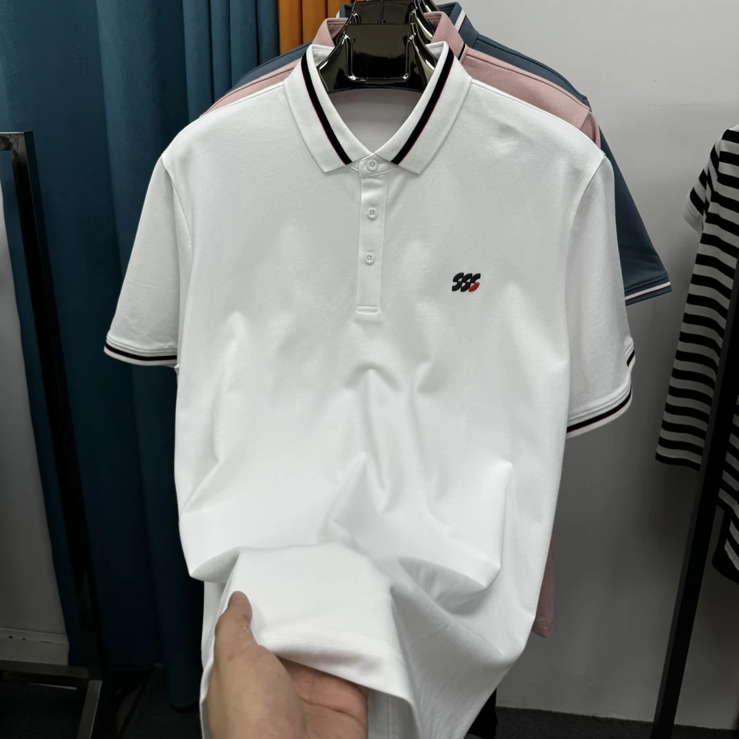 夏季男士净色翻领短袖POLO衫FD52163