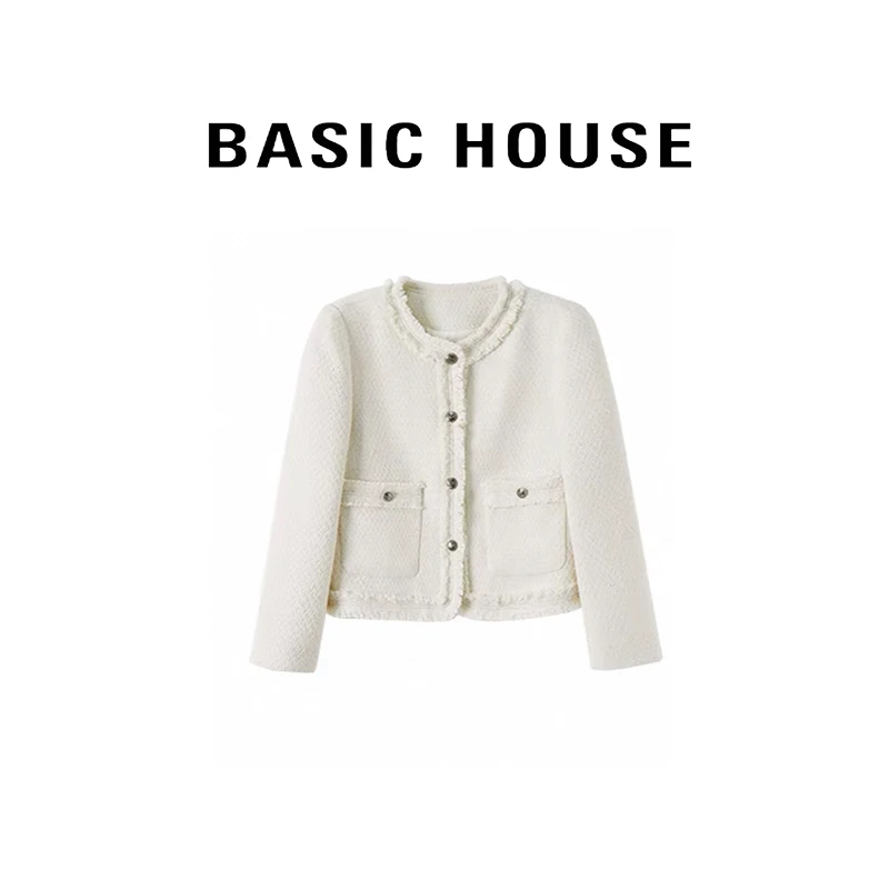 BasicHouse/百家好BasicHouse/百家好【白色千金】轻奢外套气质
