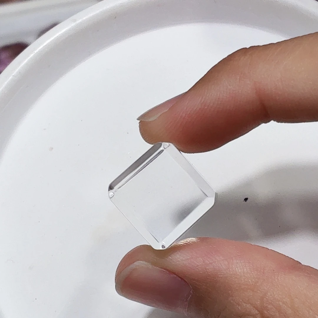 未镶嵌水晶珠宝半成品白水方糖