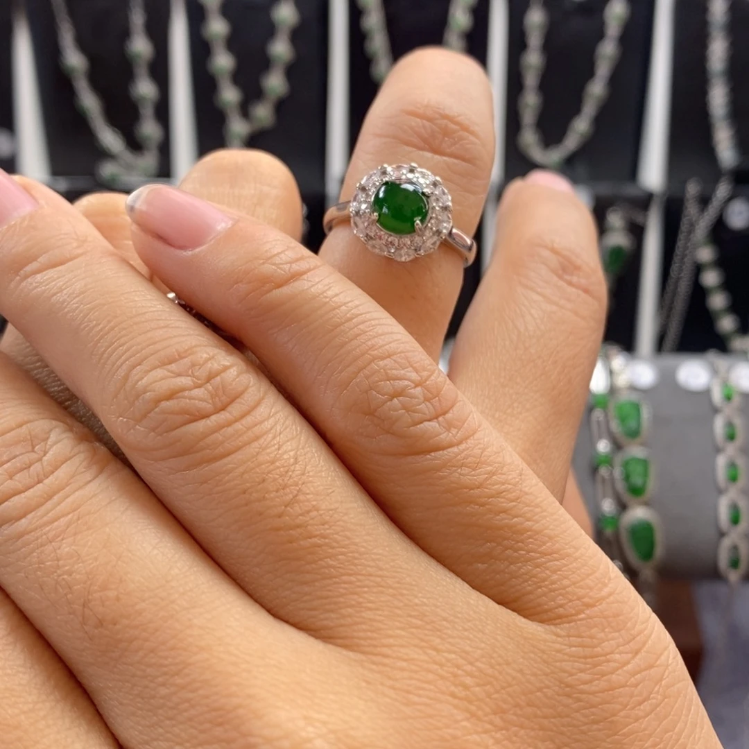 翡翠颈饰银S925镶嵌202号