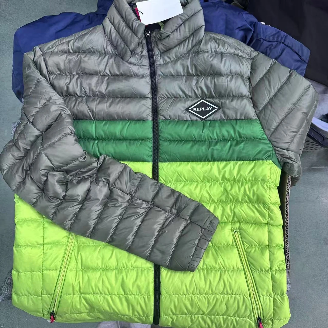 replay立领保暖羽绒轻薄短款男士防风