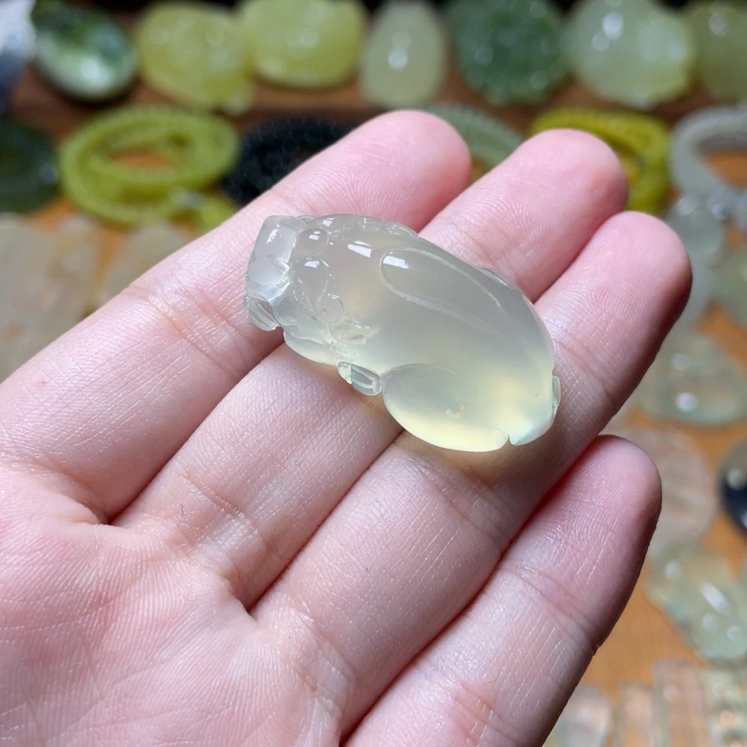 蛇纹石玉未镶嵌吊坠༺****༻