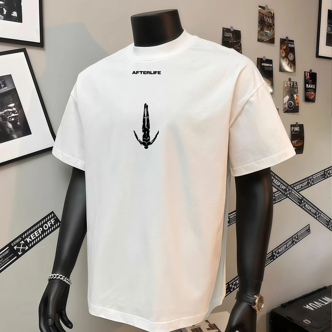 【重磅纯棉】美式简约短袖T恤宽松圆领打底休闲百搭半袖夏季男ins