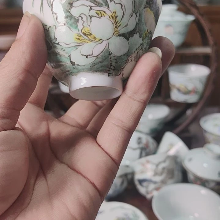 戴玉衡陶瓷杯子手绘