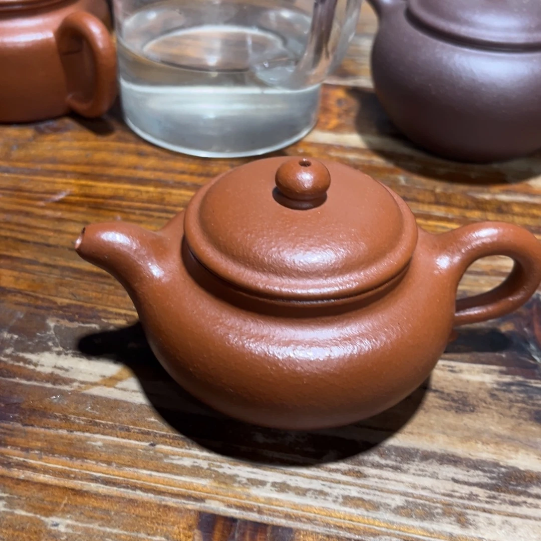 茶壶紫砂生砂朱泥