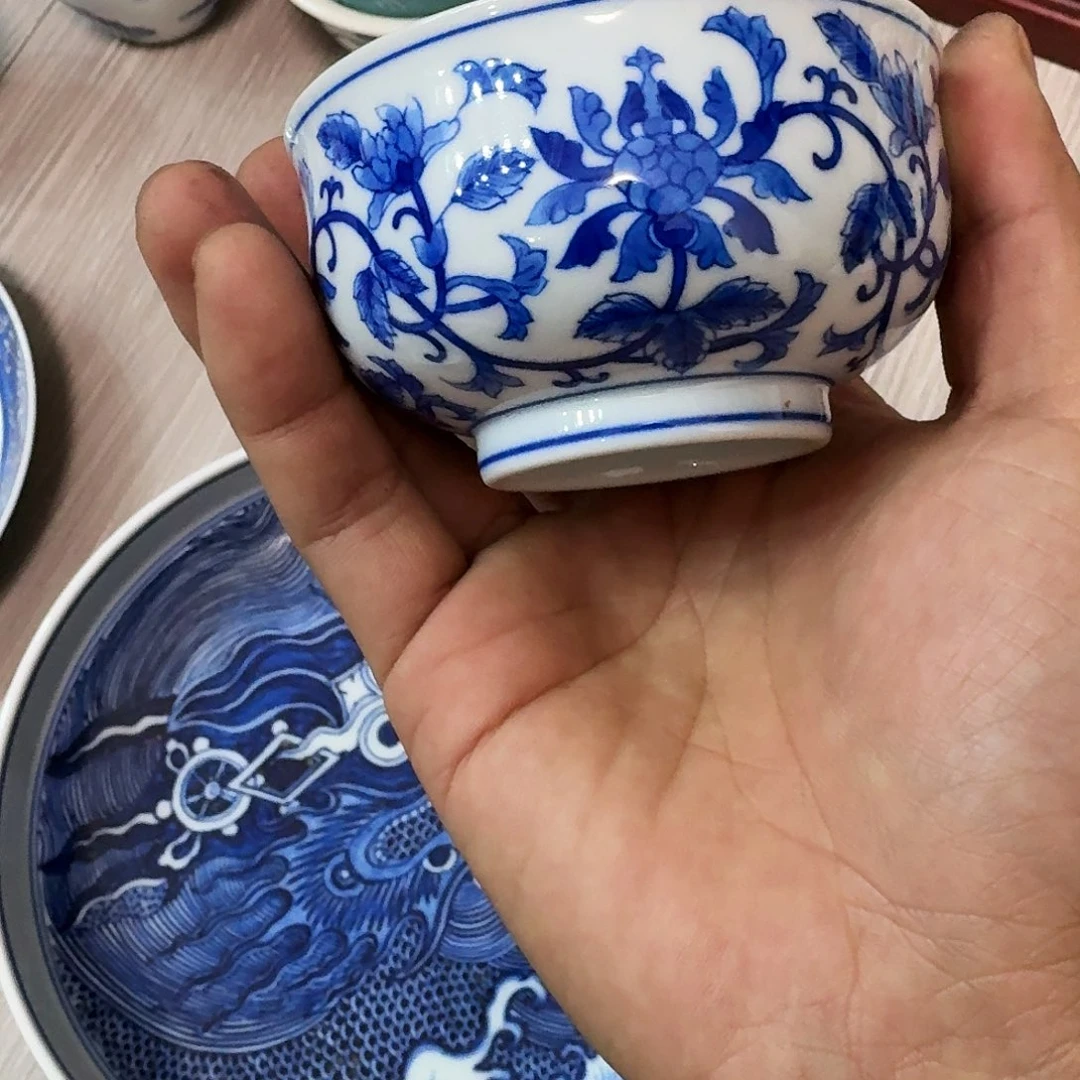 瓷片现代景德镇陶瓷手绘茶具