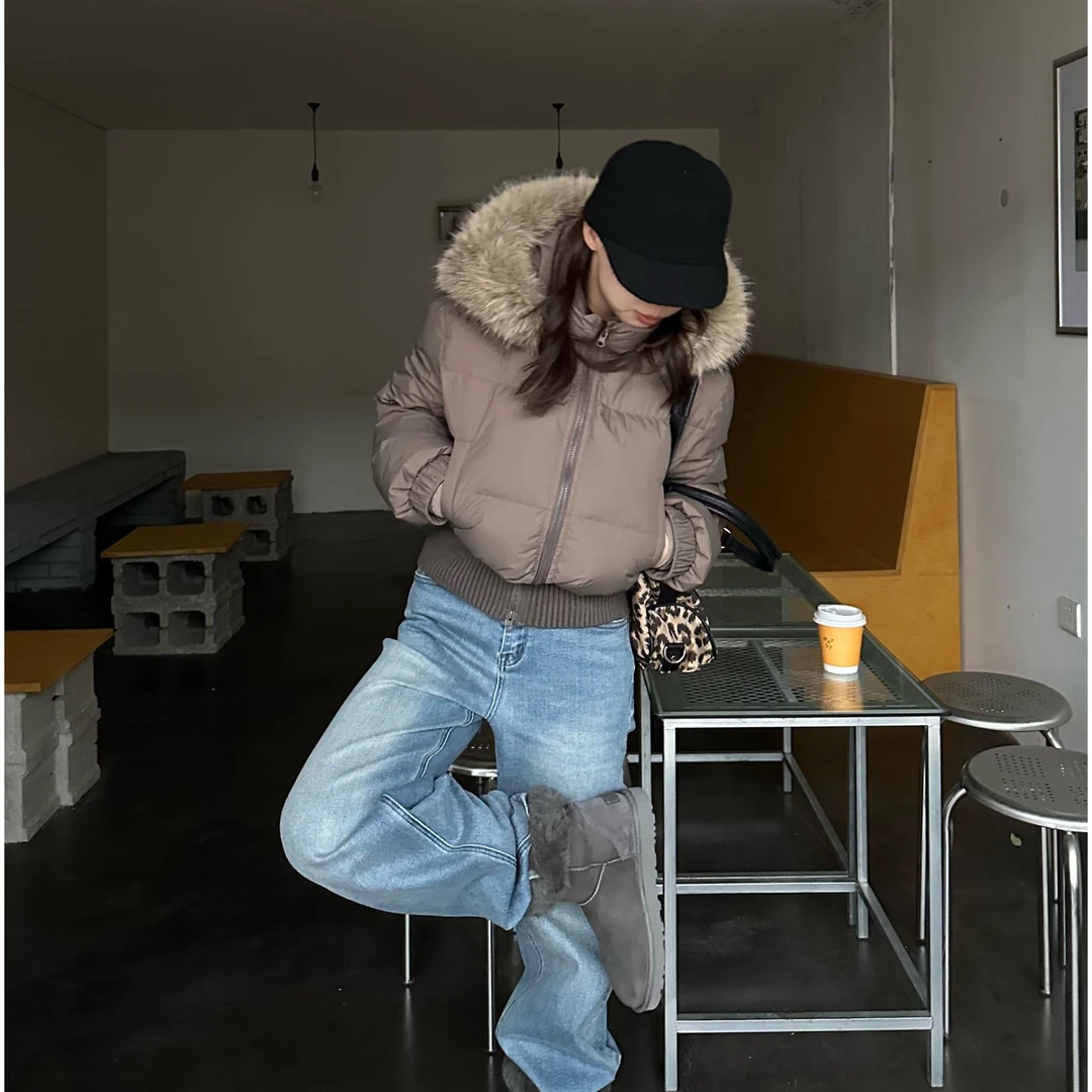 Our2【菲奥娜羽绒服】冬季保暖设计师连帽派克羽绒服【X5976】