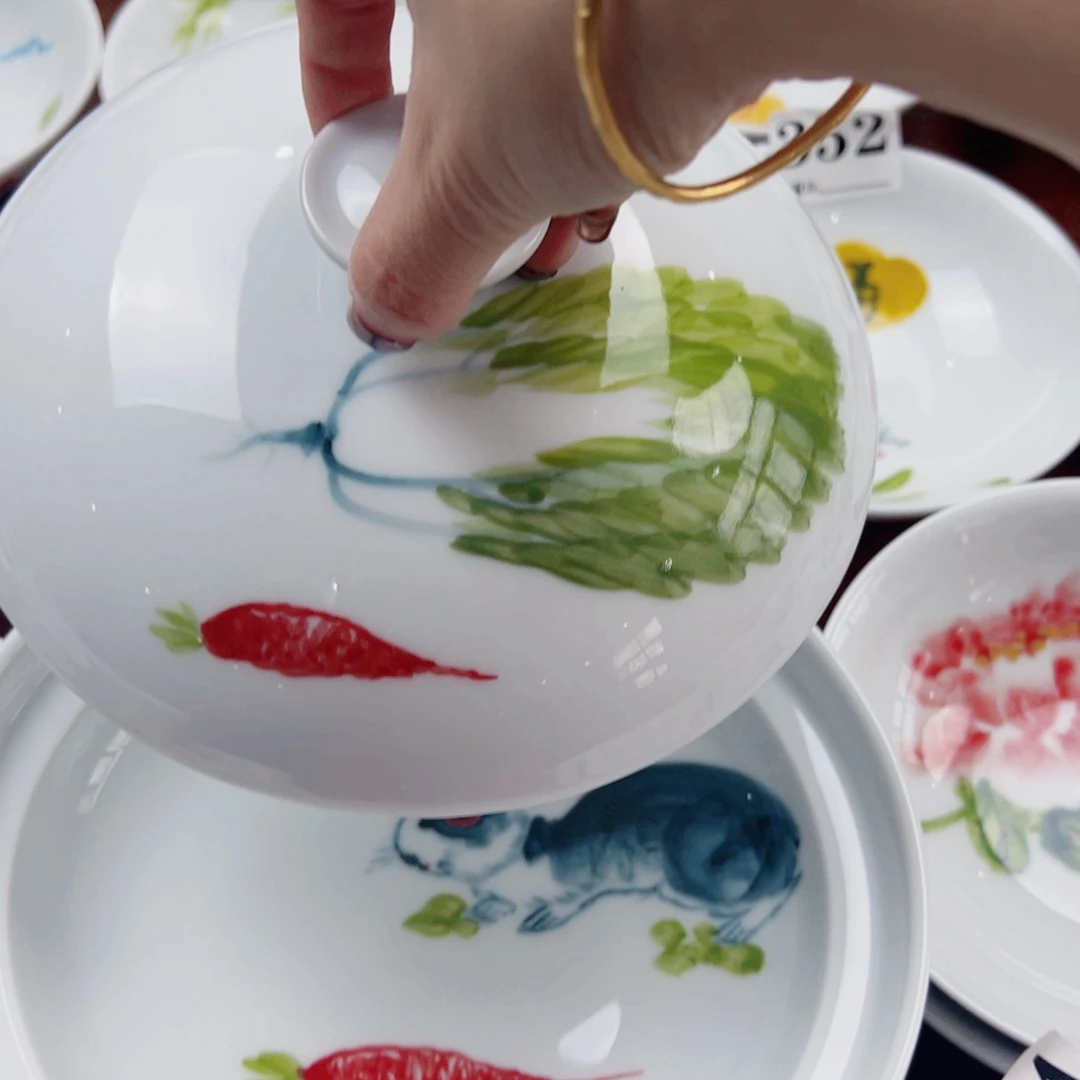 叶*！景德镇陶瓷手工手绘制作
