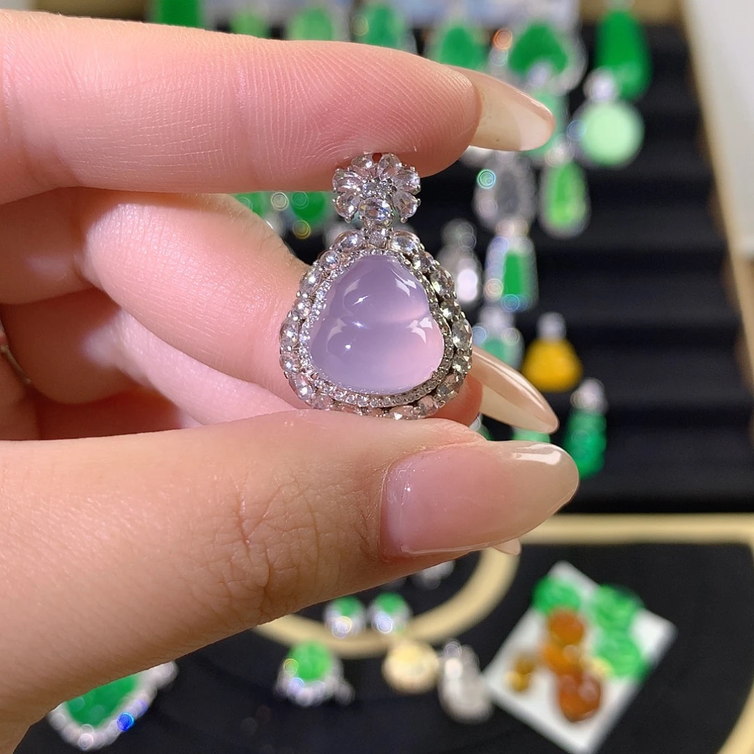 玛瑙/玉髓银S925镶嵌颈饰