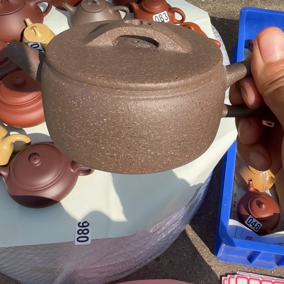 茶壶紫砂青降坡汉瓦200cc瑕疵