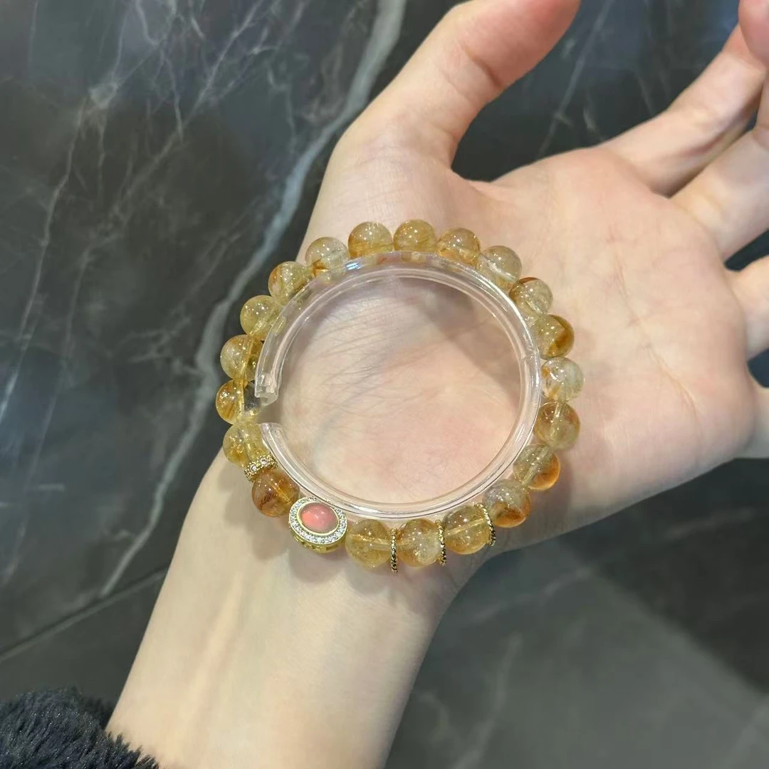 S185 黄阿塞7mm蛋面款手串