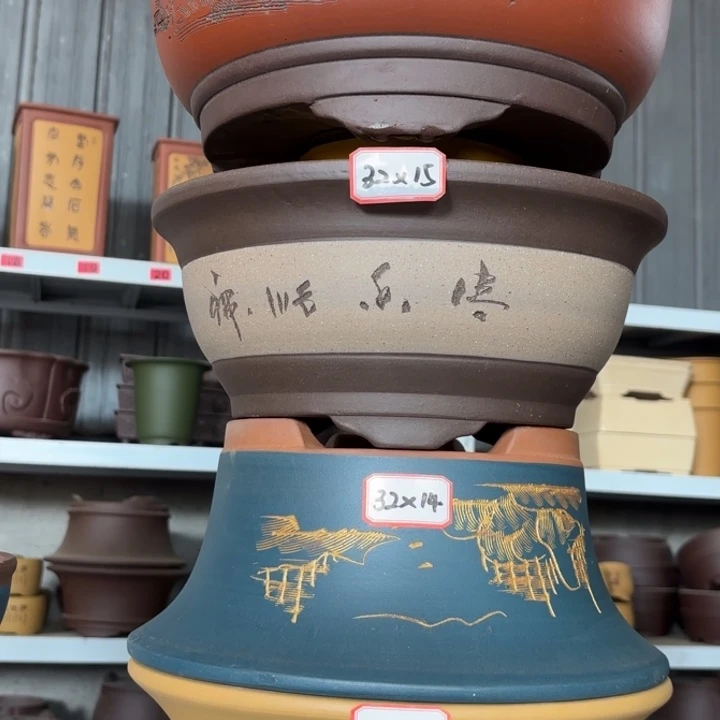 紫砂花盆             100-4