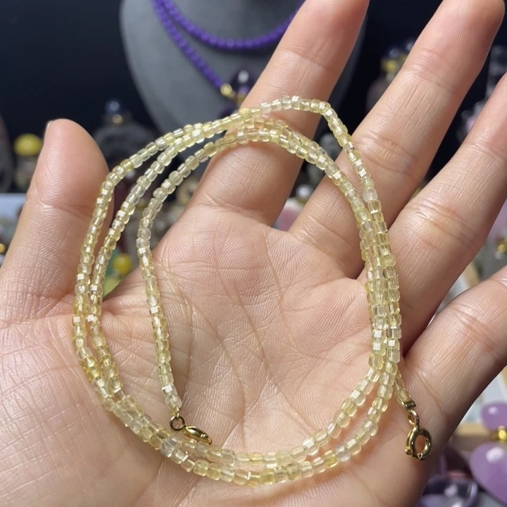 银S925镶嵌手链烟晶