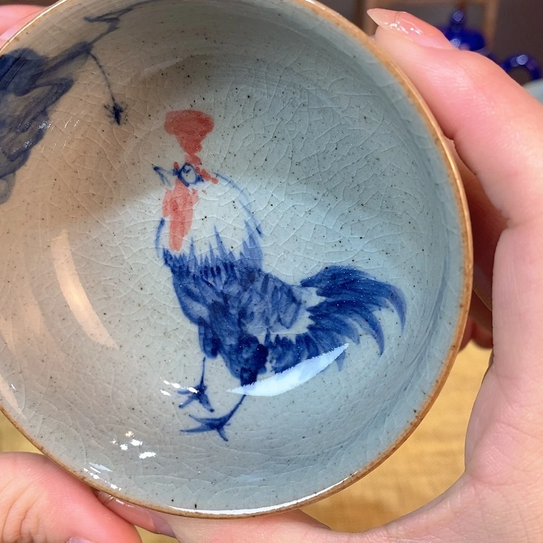 陶瓷茶具手工手绘