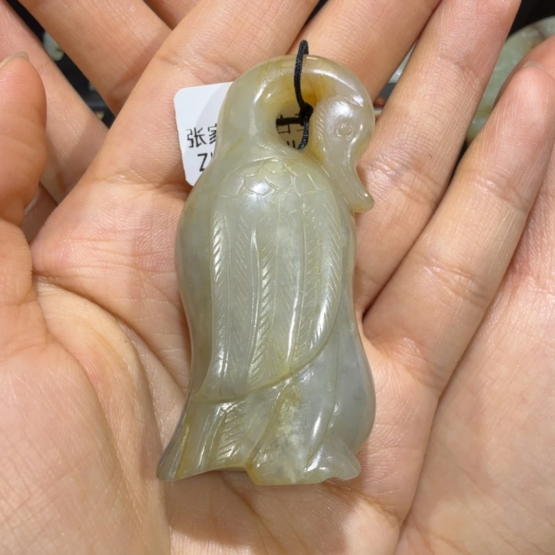 和田玉未镶嵌挂件