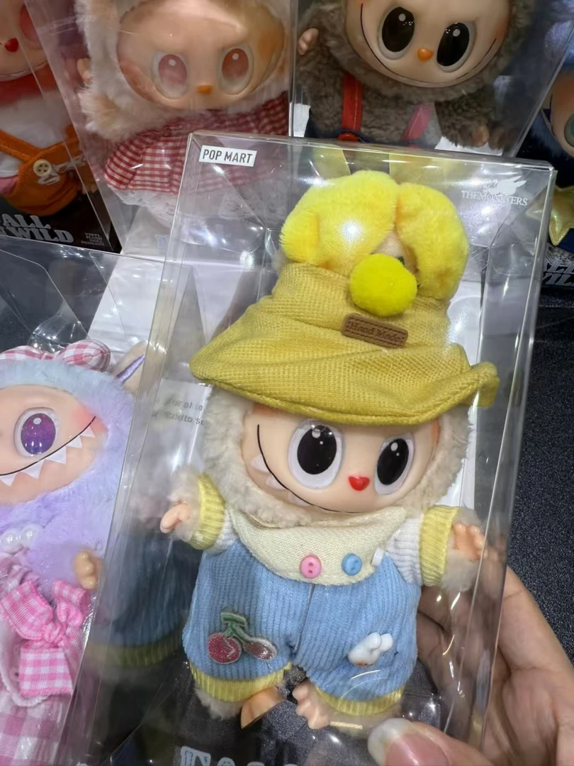 搪胶娃衣布鲁托背带裤爬爬服