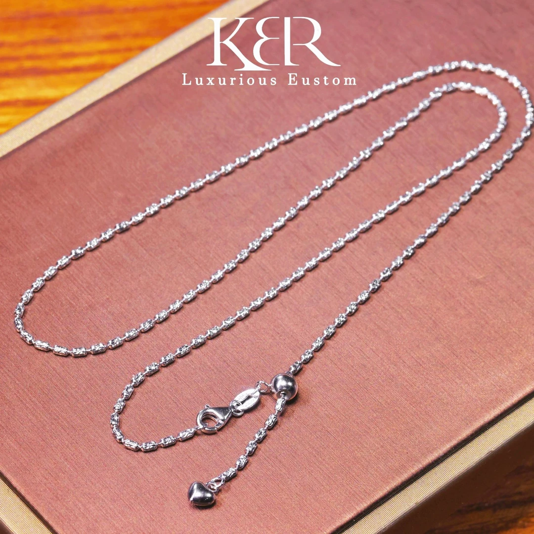 凯百瑞 链子925银   高端定制款 钻钻链 男女通用 百搭任何吊坠