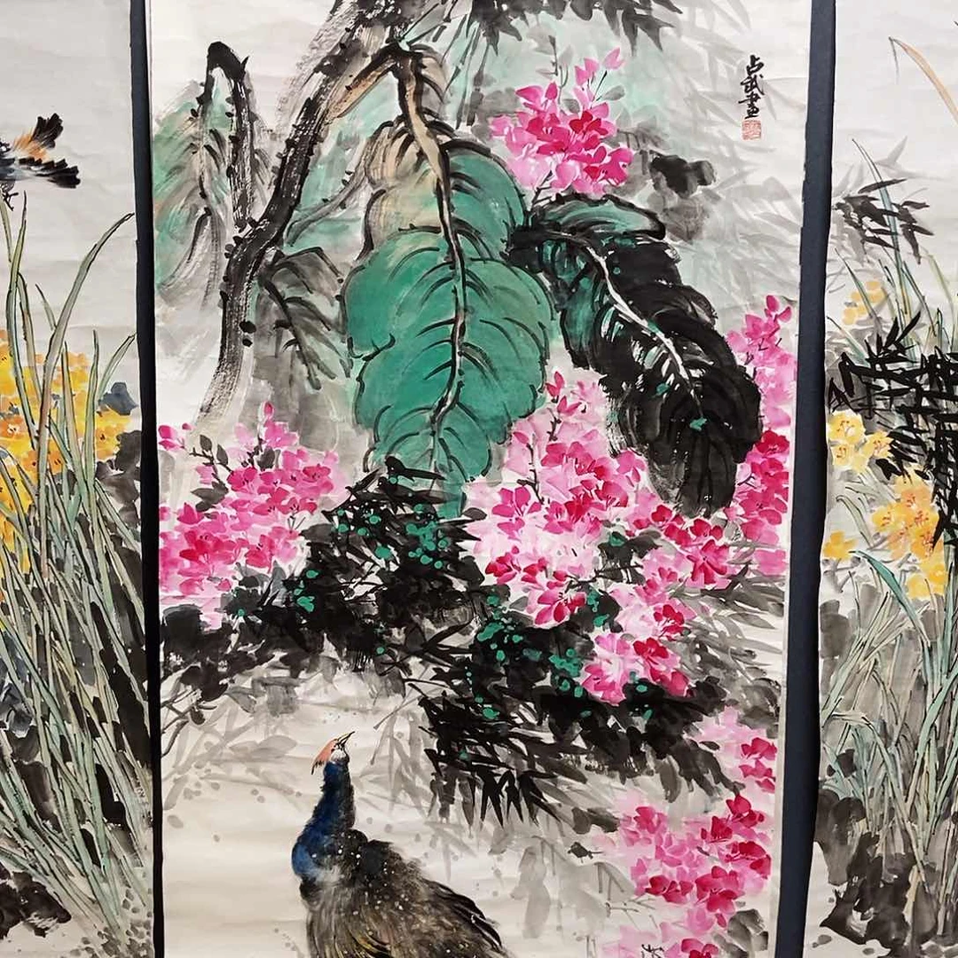国画明**李68/138林占武手绘画心