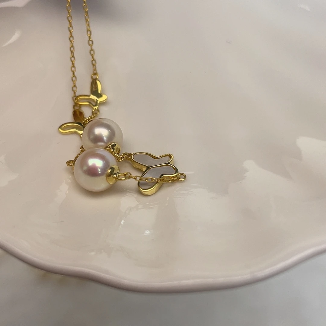 海水珍珠银S925镶嵌手绳