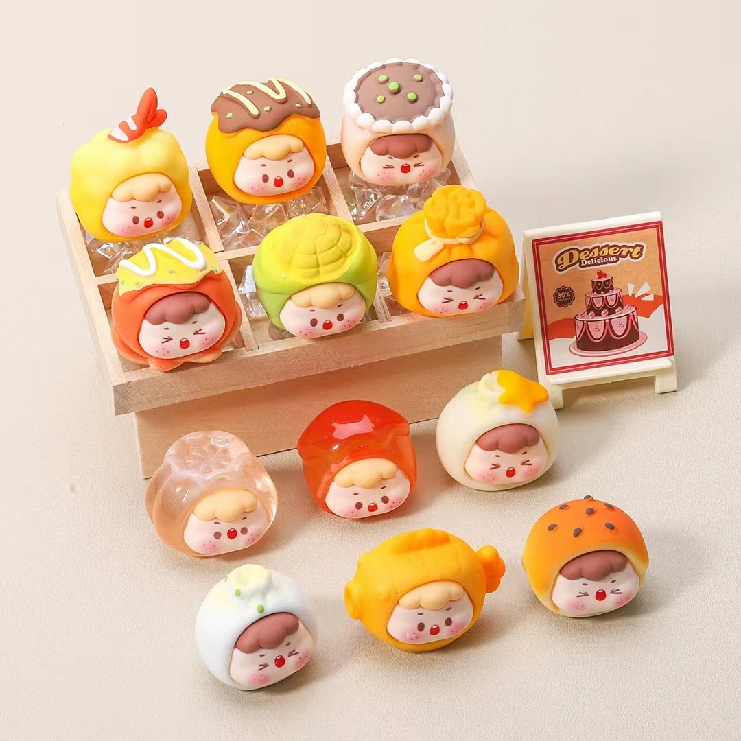 九宫格对对碰糕点系列可爱卡通桌面摆件