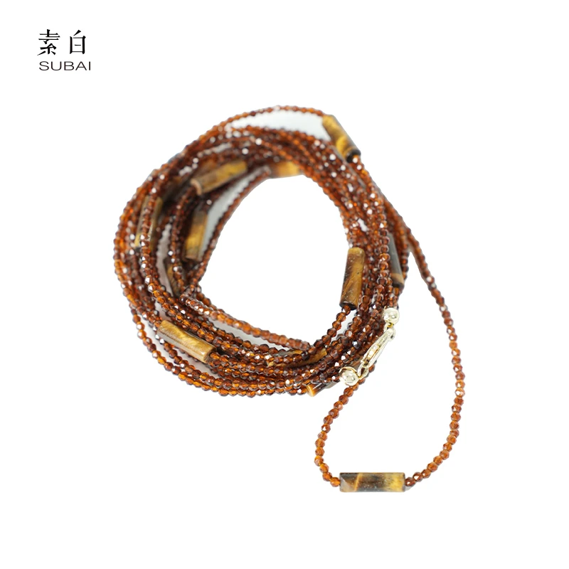 合金琉璃项链 小众高级长款叠戴项链802792