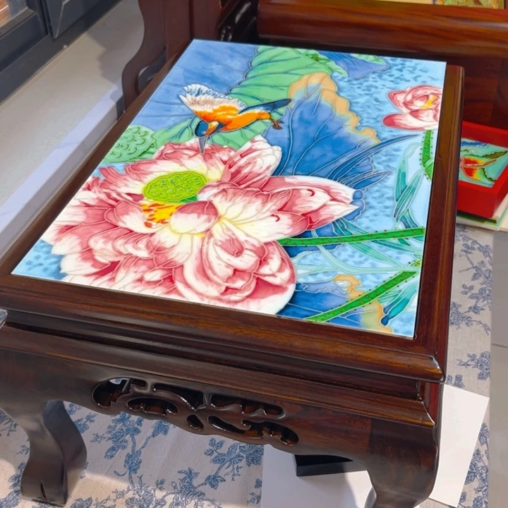 盖子款瓷板画艺术作品