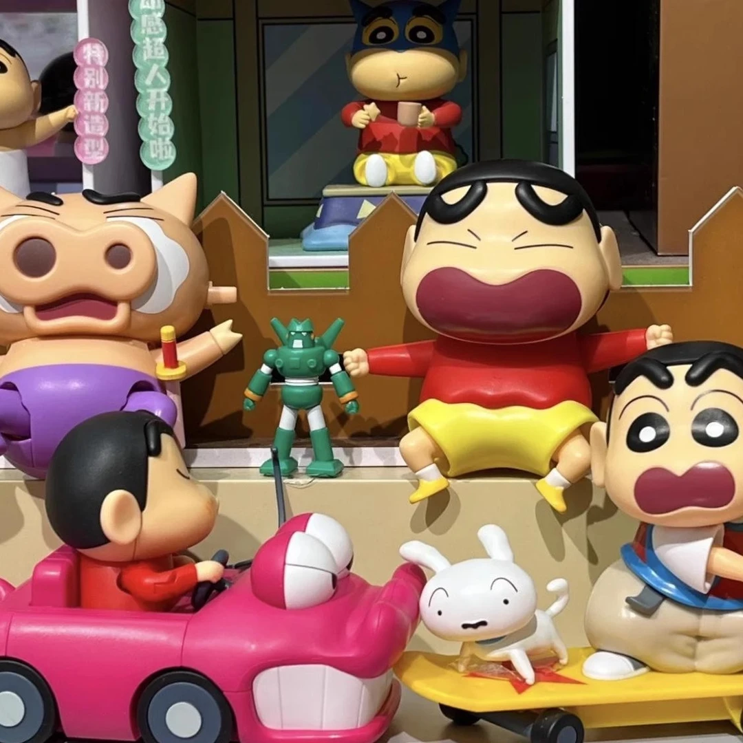 52TOYS蜡笔小新动感超活力盲盒手办桌面摆件潮玩可爱公仔新年礼物