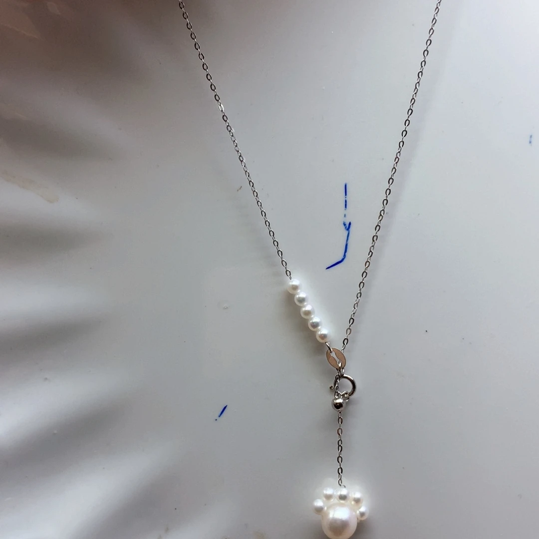 淡水珍珠合金颈饰