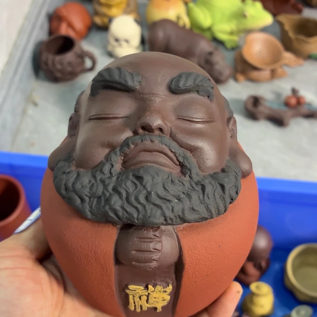 茶杯紫砂放漏放漏放大漏了