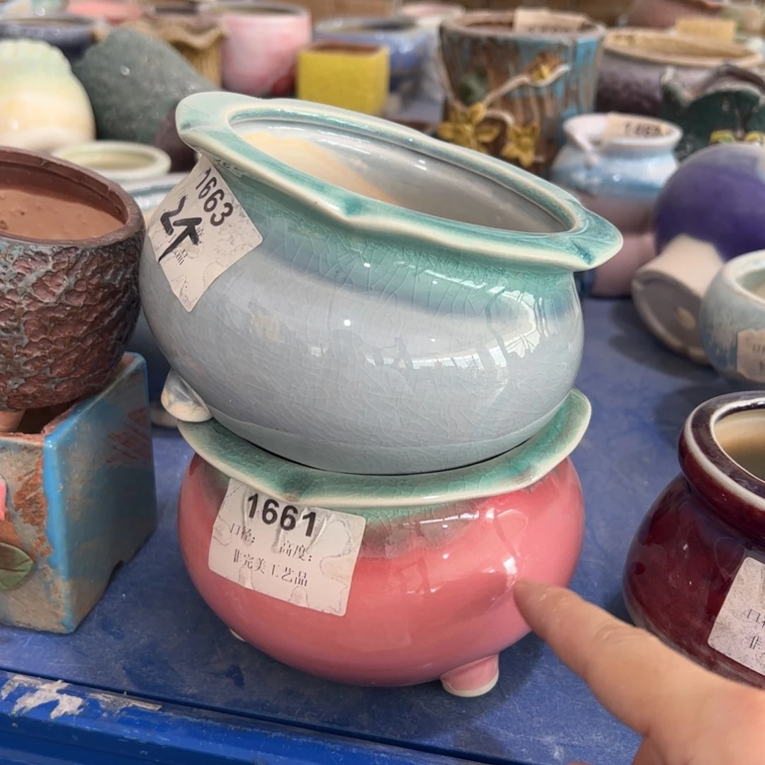 陶瓷多肉小花盆@@1663