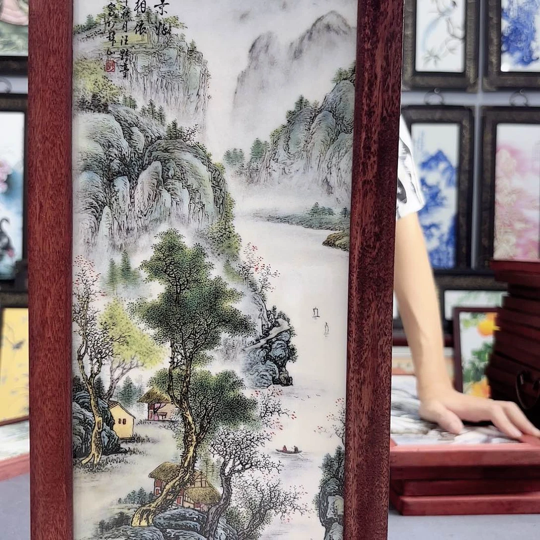 摆件景德镇陶瓷瓷板画