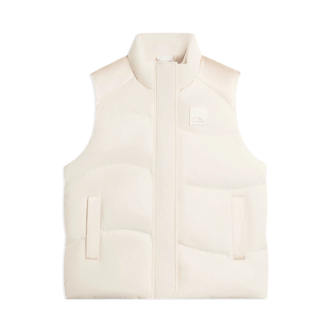 《B品以直播展示为准》李宁时尚系列马甲女士鸭绒运动马甲AMRS018