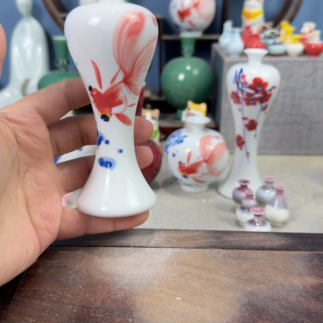 陶瓷手工小花器摆件