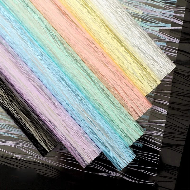 玻璃纸水晶拉菲网鲜花花束包装纸包花纸手工diy花艺花店