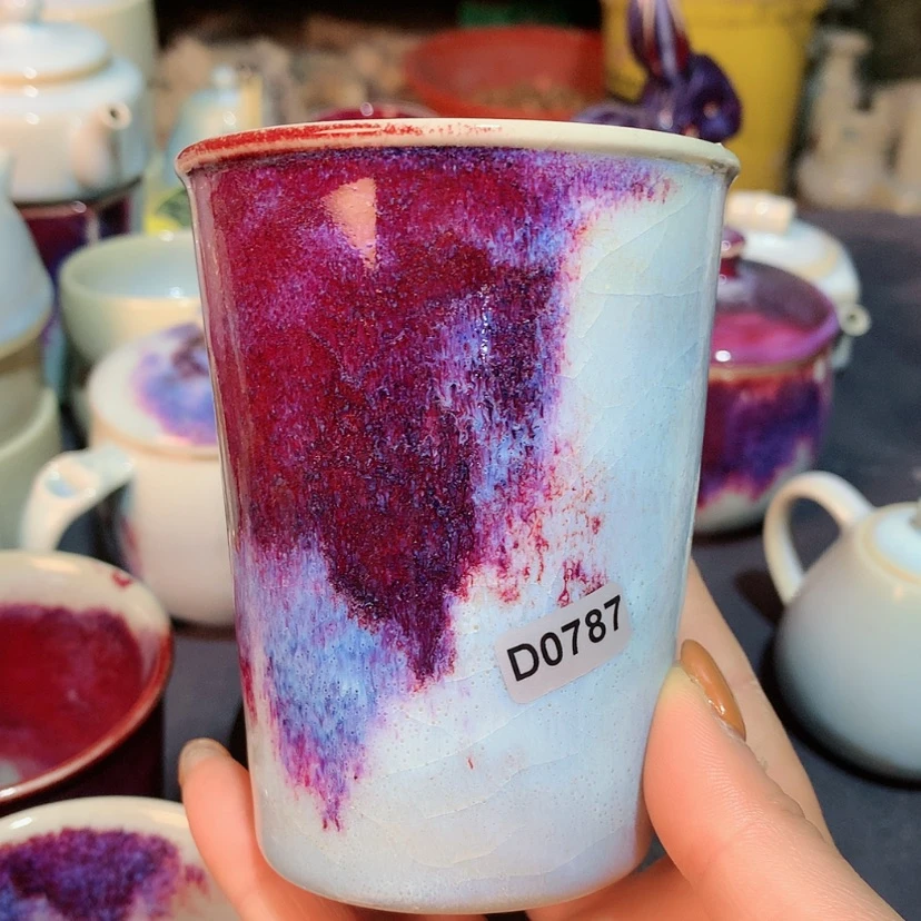 【闪购商品】钧瓷主人杯摆件工艺品