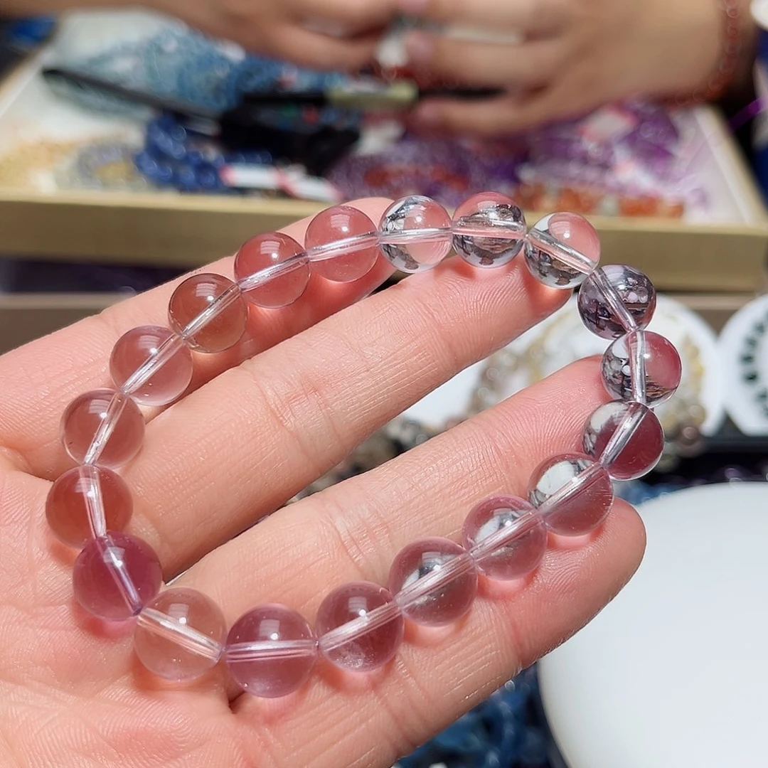 水晶手链未镶嵌芋***糕玻利维亚11mm